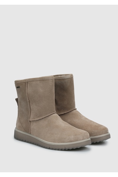 Legero Beige Leather Women's Outdoor Boots