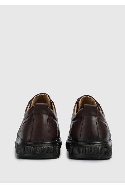 Provoq Καφέ Δερμάτινα Ανδρικά Παπούτσια