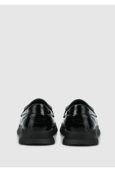 Eclipse Siyah Deri Kadın Ayakkabı