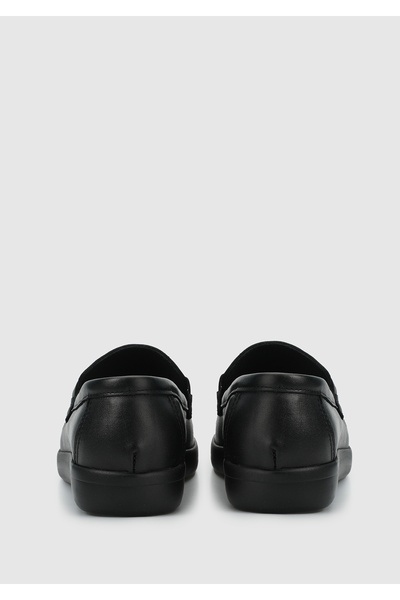 Eclipse Siyah Deri Kadın Ayakkabı