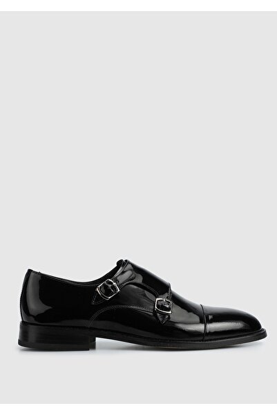 Provoq Black Leather Men's Shoes