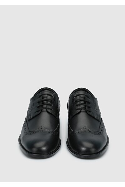 Provoq Μαύρα Δερμάτινα Ανδρικά Παπούτσια