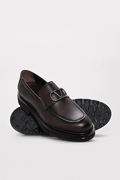 Ayakkabıhane Pantofi clasici pentru bărbați din piele naturală, maro, EVA, în...