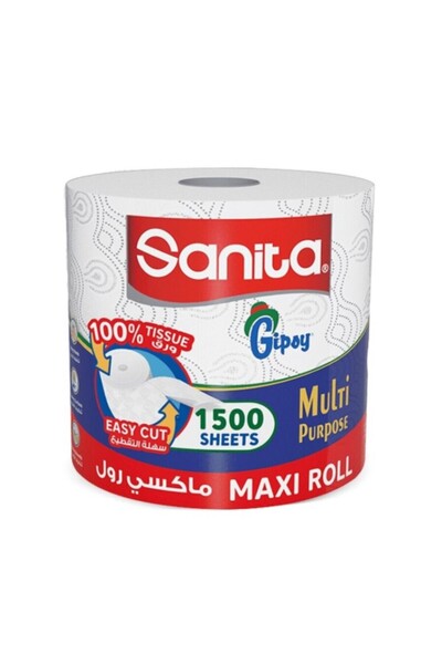 Sanita سانيتا بوكيه ماكسي رول إيزي كات - أبيض - 1500 ورقة