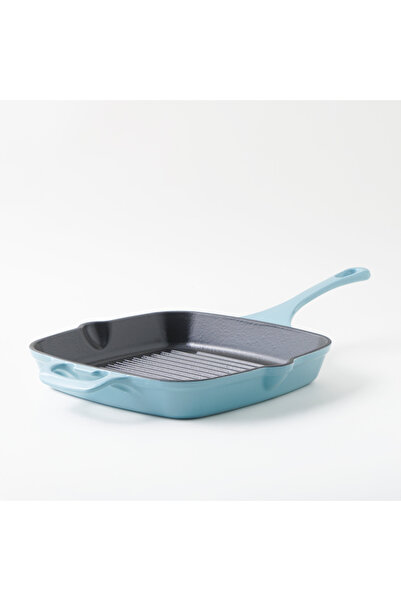 Alberto enameled cast iron square grill pan, blue 50*27*7.7cm