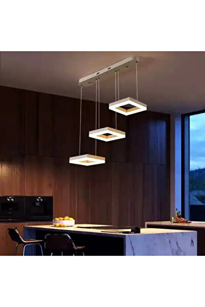 LED CONCEPT LED chandelier with three types of light, remote control, adjustable intensity, 96W, 20x20x100cm
