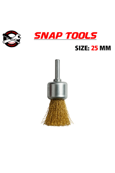SNAP TOOLS 25mm Brass Drill Brush