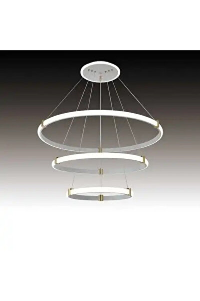 LED CONCEPT Smart LED chandelier with remote control and three types of light, round, 115W, dimmable, 80x80x100cm