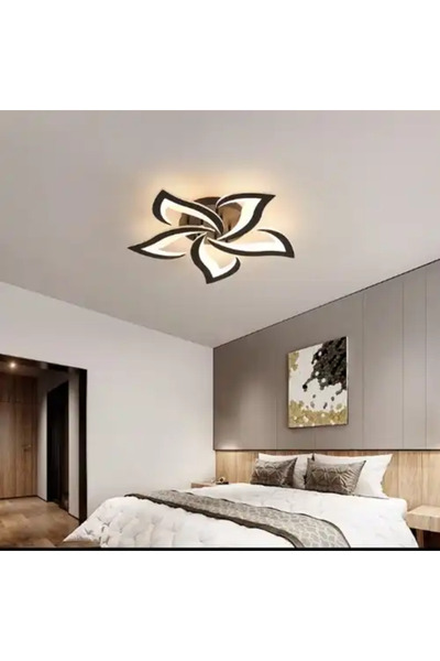 LED CONCEPT LED chandelier with three types of light, remote control, adjustable intensity, 120W, 58x58x14cm