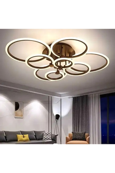 LED CONCEPT Lustra LED smart cu telecomanda si trei tipuri de lumina, rotunda...