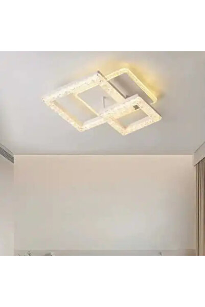 LED CONCEPT LED chandelier with three types of light, remote control, adjustable intensity, 120W, 33x33x13cm