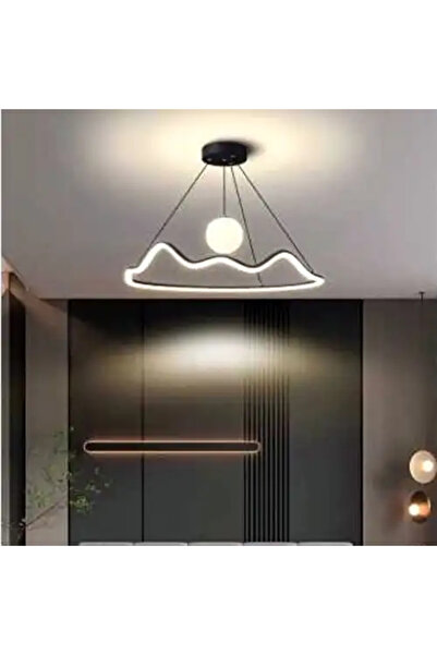 LED CONCEPT LED chandelier with three types of light, remote control, adjustable intensity, 78W, 50x50x100cm