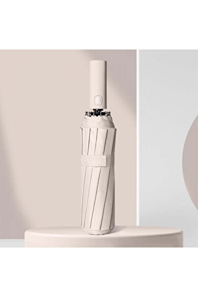 Deliny Umbrelă telescopică automată, impermeabilă, protecție UV, rezistentă la vânt, 104 cm