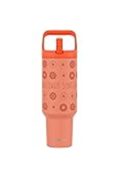 Tronco 40 oz Tumbler with Handle and Straw, Leak-Proof Insulated Tumbler with Flip Straw and Top Han