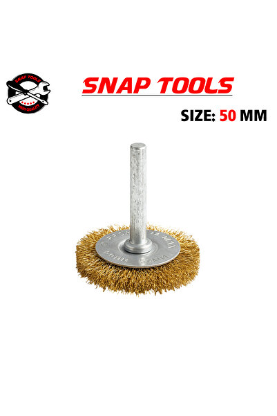 SNAP TOOLS 50mm Brass Drill Disc Brush