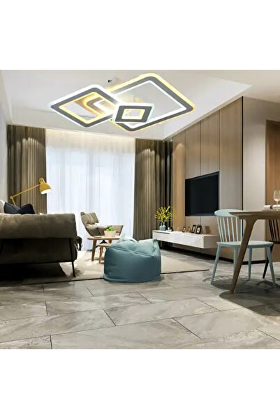 LED CONCEPT LED chandelier with three types of light, remote control, adjustable intensity, 170W, 57x57x10cm