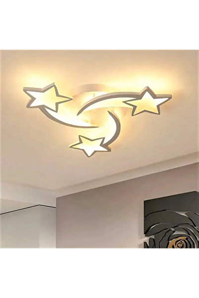 LED CONCEPT Smart LED chandelier with remote control and three types of light, asymmetrical, 72W, dimmable, 55x55x15cm