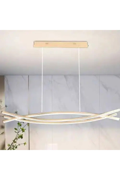 LED CONCEPT LED chandelier with three types of light, remote control, adjustable intensity, 80W, 120x25x110cm