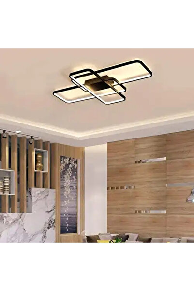 LED CONCEPT Lustra LED smart cu telecomanda si trei tipuri de lumina, asimetr...