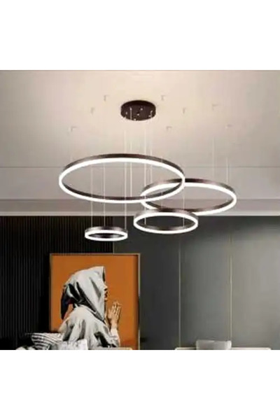LED CONCEPT Lustra LED smart cu telecomanda si trei tipuri de lumina, rotunda...