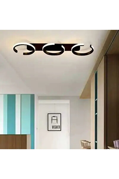 LED CONCEPT Smart LED chandelier with remote control and three types of light, linear, 60W, dimmable, 73x21x6cm