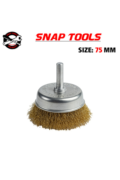 SNAP TOOLS 75MM Brass Drill Cup Brush