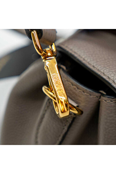 Versace Virtus - Genuine Leather Bag - Grey