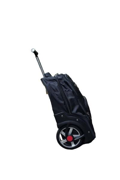 nuzki حقيبة ظهر مدرسية بعجلات كبيرة - حقيبة أنيقة ومتينة للأطفال والمراهقين