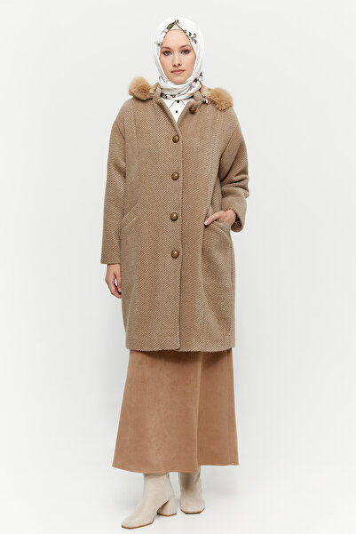 Setrms Çıkarılabilir Kapüşonu Kürklü Kaban