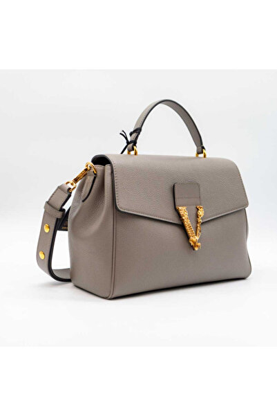 Versace Virtus - Genuine Leather Bag - Grey