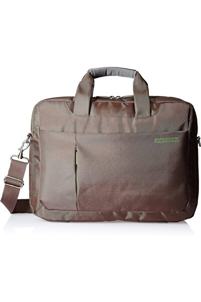 American Tourister حقيبة كمبيوتر محمول للجنسين، لون بني