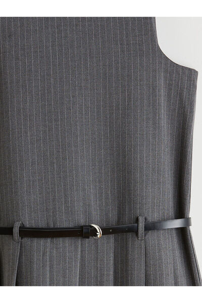 LC Waikiki New Season Crew Neck Striped Girls' Dress