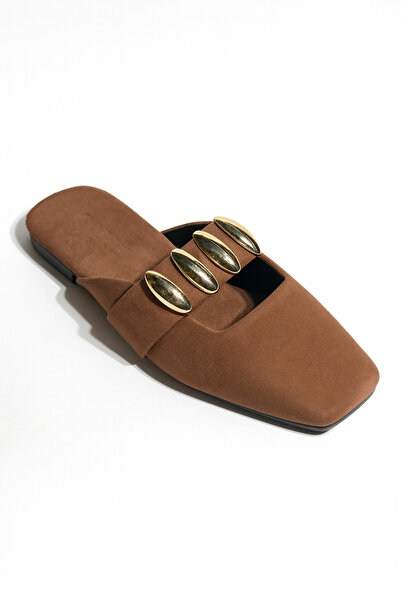 Giydim Gidiyor Diva Süet Terlik Taba