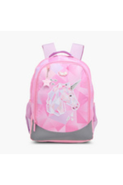 Yolo حقيبة ظهر بطبعات يونيكورن وأشرطة قابلة للتعديل - 30 × 40 × 20 سم من