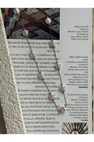 Rossetto Atelier Paslanmaz Çelik Yassı İnci Crispy Kolye