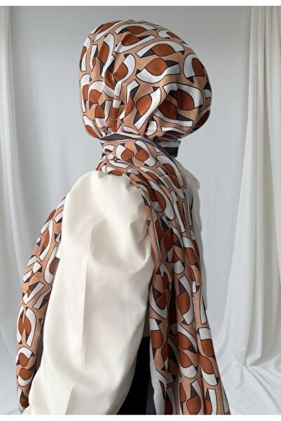 MODA Mineleşarp Geometric Patterned Soft Shawl