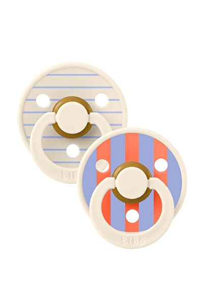 Bibs Colour Studio Pin 2 Pack - Latex - Ivory/Hush - Size 1 (0-6 Months)