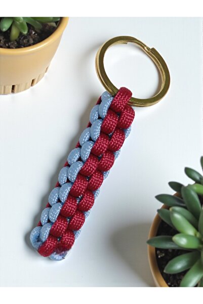 BROSA Trabzonspor Fan Keychain Bag Accessory – 550 Paracord Braided Handmade