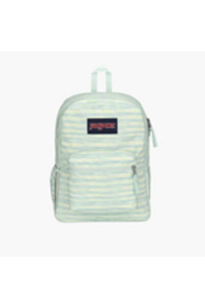 Jansport Striped Backpack with Zipper Closure and Adjustable Straps from - 60.02 x 39.7 x 45.72 cm