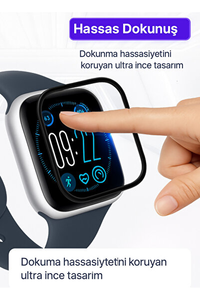 aheaks Apple Watch Series 10 / 11 / S10 (42 mm) Ekran Koruyucu Çizilmeye Dayanıklı Ultra HD Ekran Koruyucu