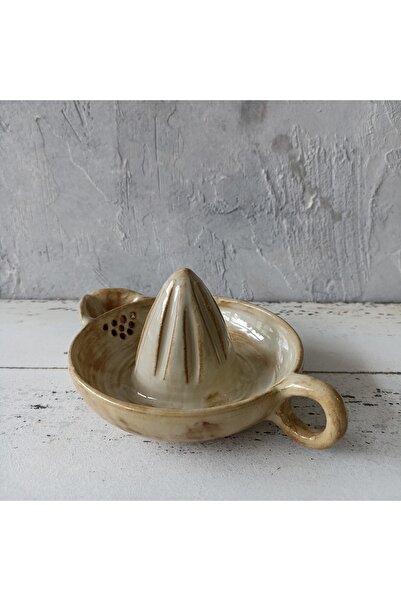 shop Seramik Limon Sıkacağı Kahverengi ve Bej Renkli