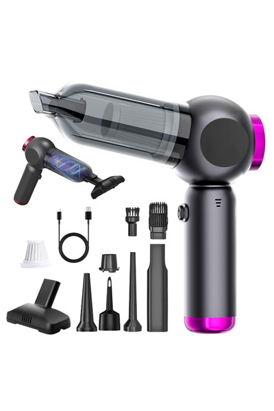 ANGAVO Aspirator portabil 2-în-1 ANGAVO, suflantă, 20000PA, 6000mAh, USB-C, 8...