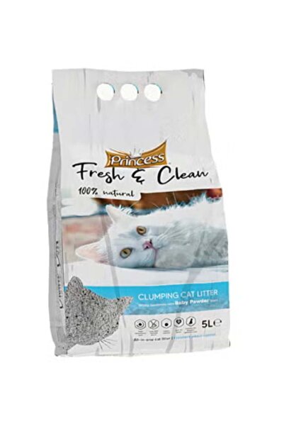 PRİNCESS رمل القطط فريش آند كلين للأطفال بمسحوق 20 لترًا