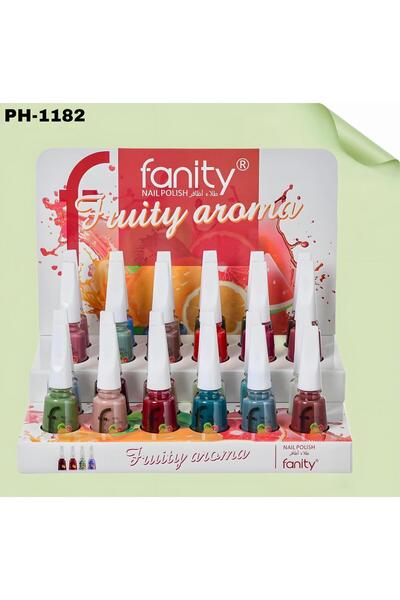 fanity طلاء أظافر أبيض اللون، 24 قطعة