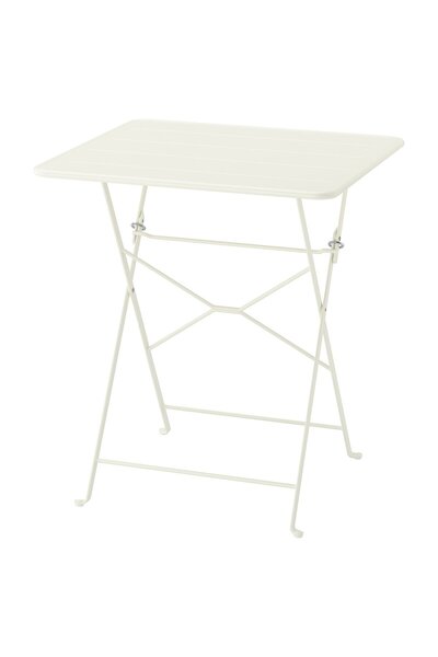 IKEA SUNDSÖ Table, off-white outdoor, 65 x 65 cm