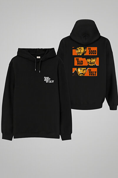 MODA Το καλό, το κακό και το χαλαρό με τύπωμα Φούτερ με κουκούλα για ενήλικες...