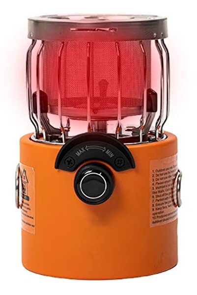 Cady One مدفأة وموقد محمول 2 في 1بقدرة 2000 واط موقد غاز للتخييم في الهواء الطلق