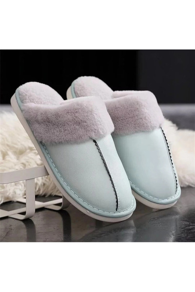 1way حذاء منزلي مبطن بالفرو