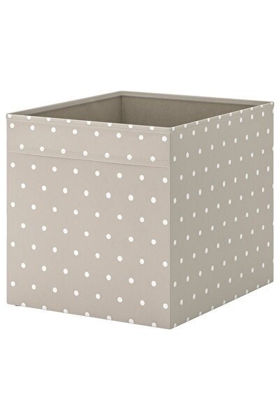 IKEA DRÖNA Box, beige/dotted, 33 x 38 x 33 cm