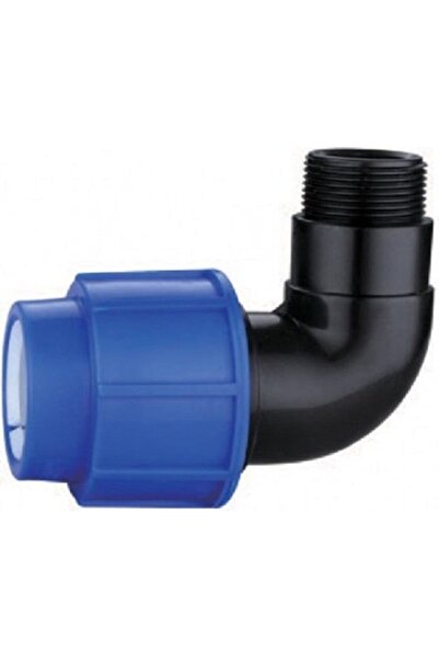 Beldeny Compression Elbow PEHD External Thread D 25 mm x 3/4